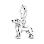 Elegáns kutyás charm kutya figurával karkötőhöz