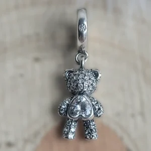 Teddy maci függő charm karkötőhöz