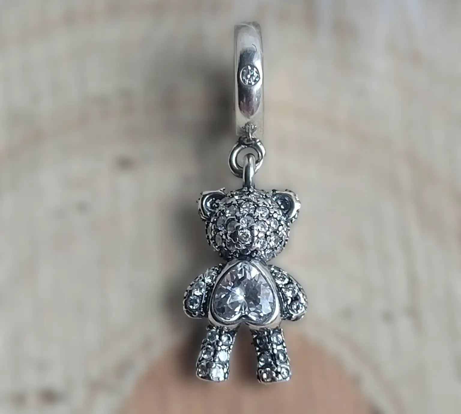 Teddy maci függő charm karkötőhöz